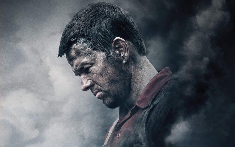 Mark Wahlberg, poster, Deepwater Horizon, drama, background, 4K, smoke, grimy, Thriller