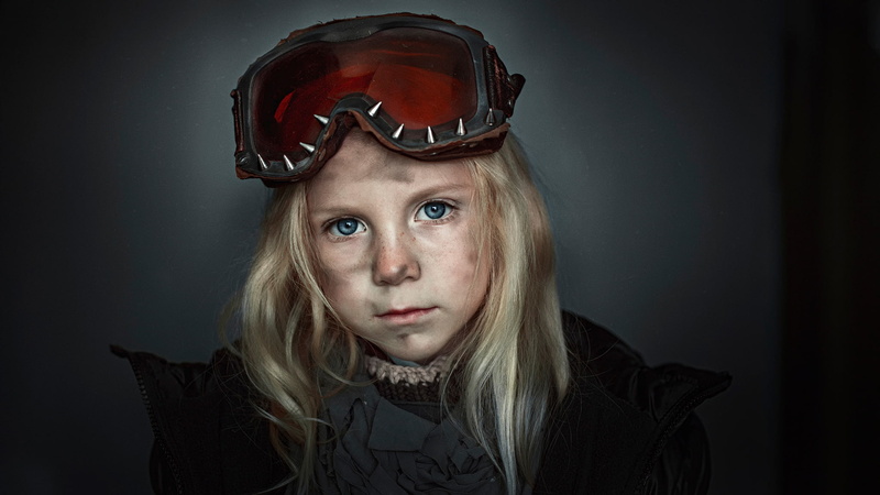 grimy, Field, portrait, glasses, 1080P, girl, George Chernyadev