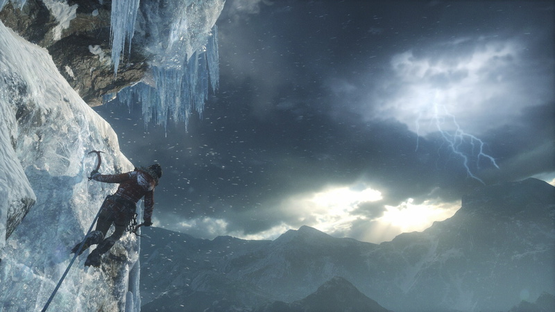 sky, mountain, 1080P, rock, hiking, clouds, snow, red jackets, activity, exploration, scenics - nature, leisure activity, real people, sport, lightning