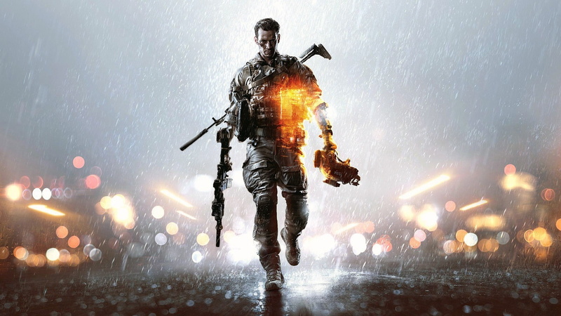architecture, night, full length, sign, rain, security, transportation, Battlefield, communication, video games, nature, government, adult, one person
