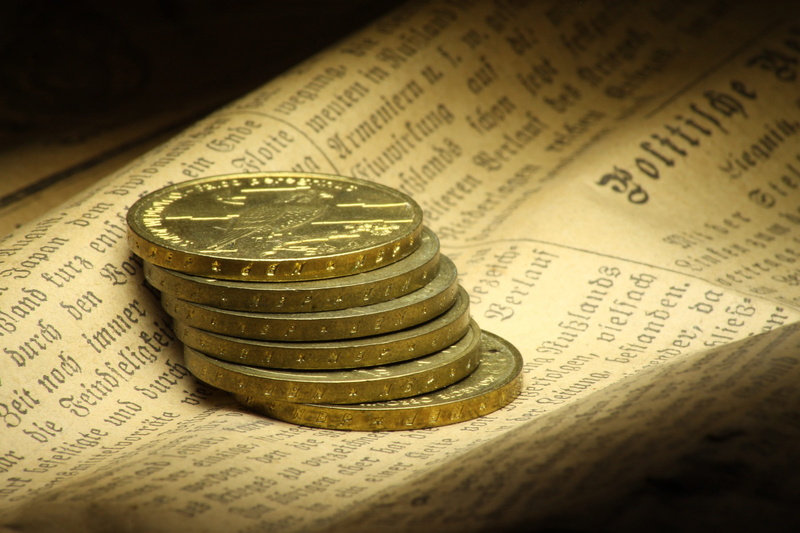 banking, savings, newspaper, consumerism, buying, old book, corporate business, writing, post-german, paying, retro, gold, investment, home finances, trading