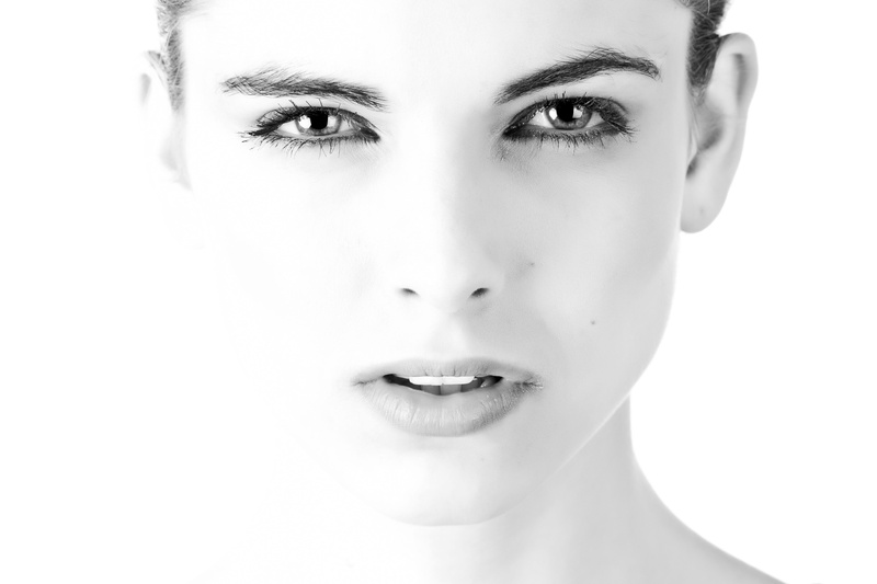studio Shot, beauty, front view, Model, people, looking At Camera, eyelash, indoors, head And Shoulders, model face, one Young Woman Only, smiling, adult