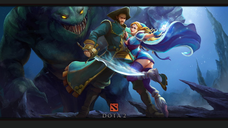tidehunter, 1080P, kunkka, maiden, games, crystal