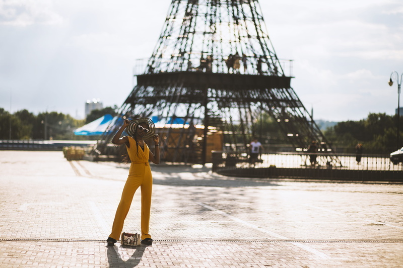 france, travel, orange, fashion model, pavement, tourism, tourist attraction, women, sunglasses, wear, travel destinations, people, one person, pose, paris