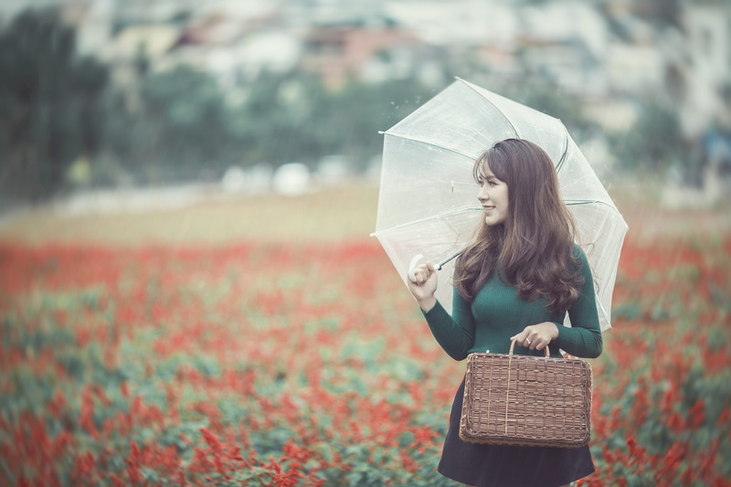 laugh, smiling, red lips, graceful, seductive, vietnam, eyes, day, scrabble, tip leads, focus on foreground, adult, standing, women, one person, 5K, hairstyle