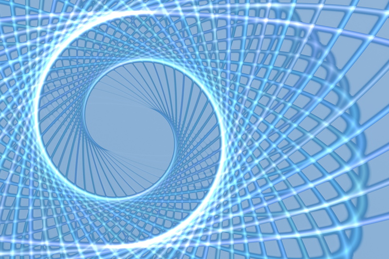 industry, route, 5K, design, built structure, turquoise colored, circle, pattern, concentric, strudel, swirl, cyberspace, form, bent, architecture