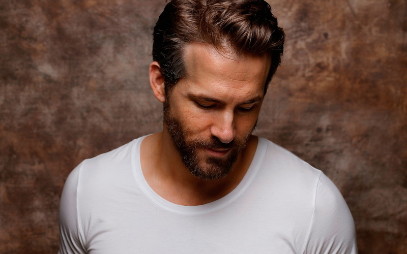 tshirt, reynolds, ryan, actor, white, 1080P