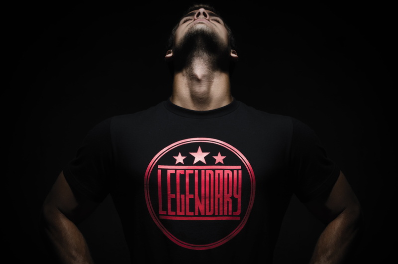 clothing, neck, studio shot, adult, men, looking at camera, print out, shirt, portrait, logo, sport, man, standing, storied, front view, 4K, red, determination