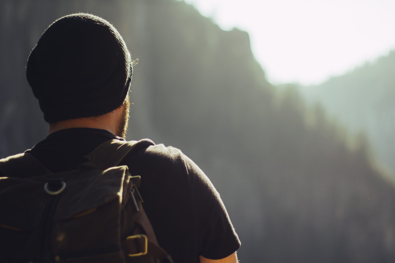caucasian Ethnicity, t, photo, leisure activity, man, one Person, travel, cap, adventure, mountain, black shirt, daytime, adult, adults only, one man only