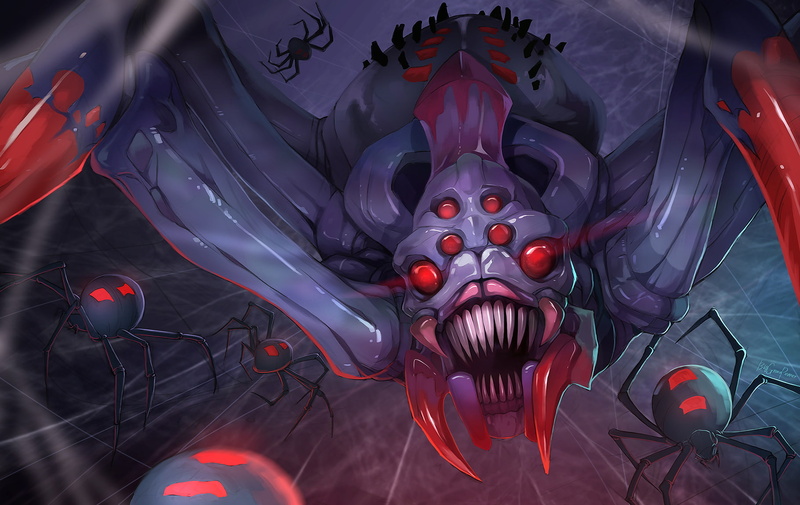 art, broodmother, 720P, dota
