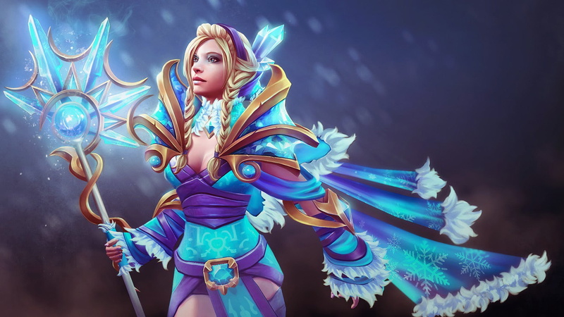 field, hero, disabler, freezing, crystal, jungler, support, dota, 1080P, maiden, nuker, tablet, laptop, hd