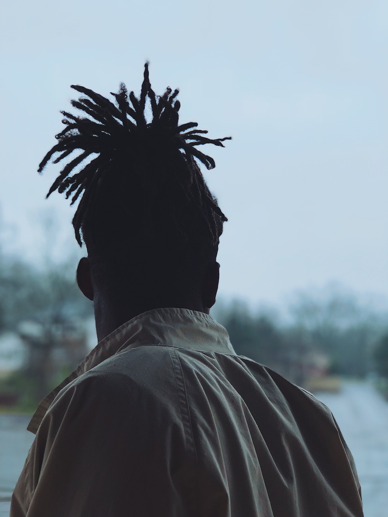 adult, top, pinaple, plant, pinaple head, clear sky, males, dreadlock, outdoors, portrait, lifestyles, real people, model, day, 4K, person, silhouette