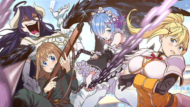 1080P, anime, Isekai Quartet