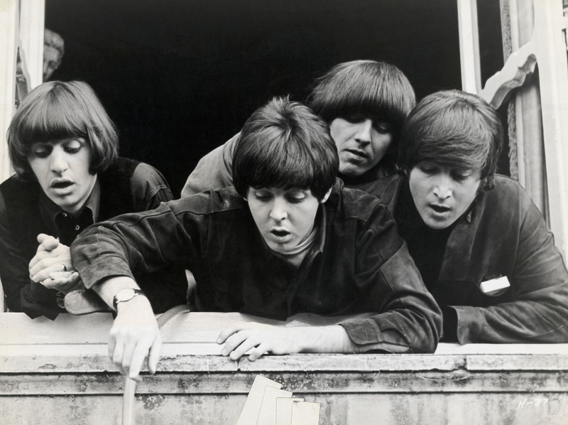 2K, cover, legend, group, Quartet, photo, monochrome, The Beatles