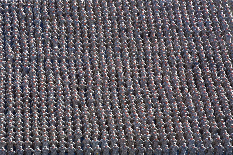 abstract, rough, textile, large group of objects, men, order, army, still life, regiment, abundance, day, no people, parade, leather, close-up, pattern