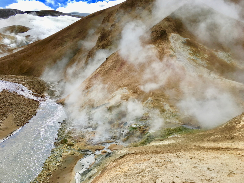 power in nature, mountain range, basin, mountain, motion, landslide, waterfall, plateau, non-urban scene, water, geology, tranquil scene, hverdalir, environment