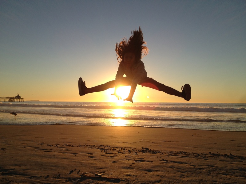 2K, silhouette, motion, evening, fun, jumping, one person, sunset, people, jumps, wave, coast, beach, beauty, beautiful, seashore, blue, outdoors, nature