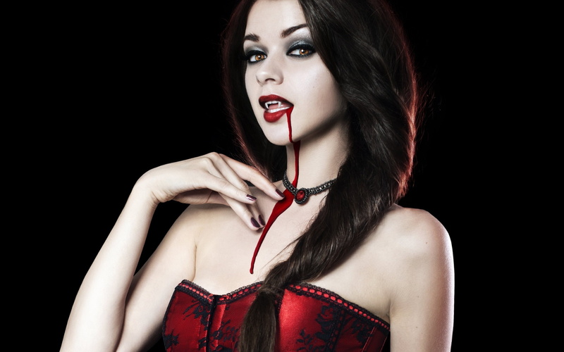 vampires, 2K, brunette, blood