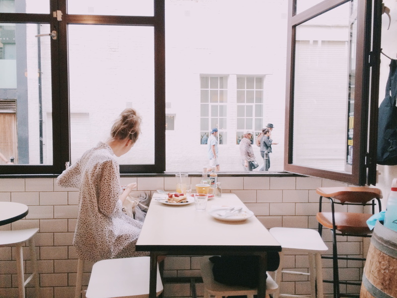 daylight, lifestyles, bar cafe, drink, food and drink, women, chairs, casual clothing, breakfast, interior design, gray, girl, woman, food, table, adult