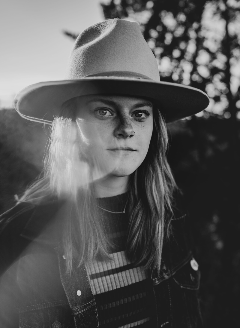 one person, long, adult, brick, leisure activity, hat, girl, haired, 5K, headshot, female, blonde, cowboy, portrait, women, kid, young adult, photography