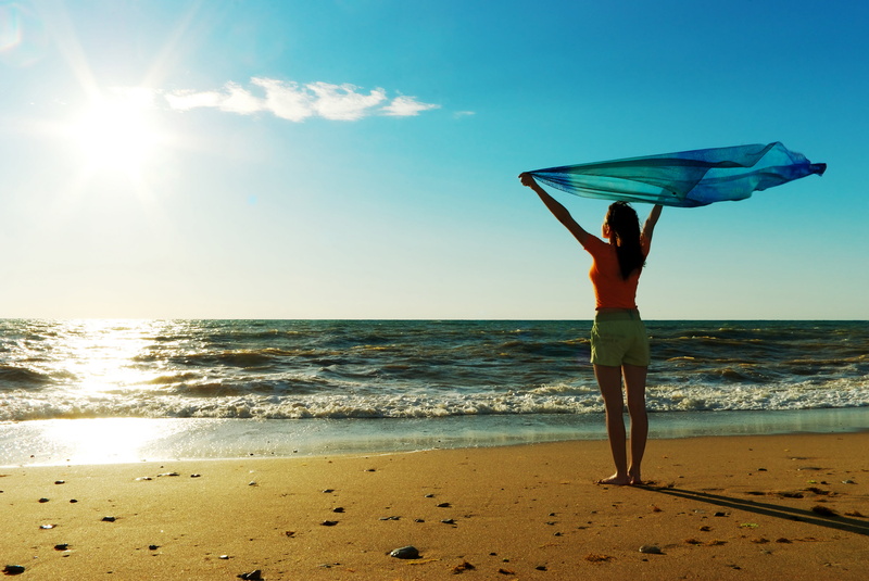 one Person, wave, people, short, sand, sunset, girls, sport, shirt, mood, real people, 2K, full length, summer, scenics - nature, young Adult, the sun