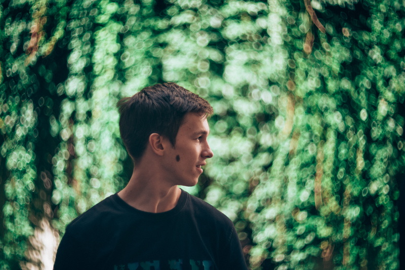 young Men, portrait, mouth open, left, christmas tree, session, Mainstream, color Image, shirt, headshot, black, males, looking, one Man Only, standing