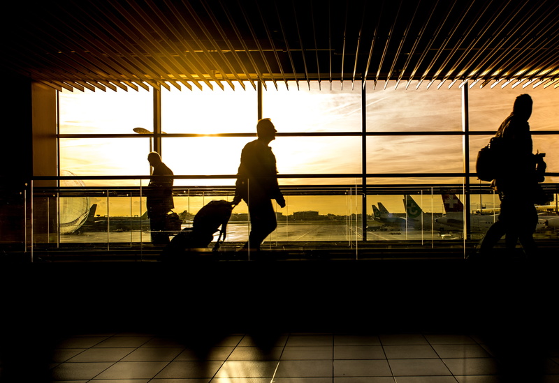 airport departure area, plane, flight, flooring, lifestyles, adult, architecture, transport, journey, airplane, passenger, travel, waiting, business, window