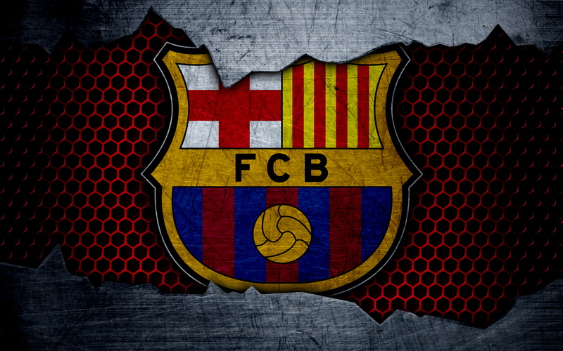 FC Barcelona, Soccer, Logo, 4K