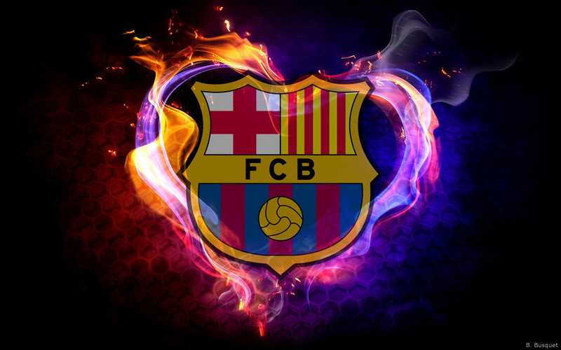 Logo, Emblem, FC Barcelona, Soccer, 1080P