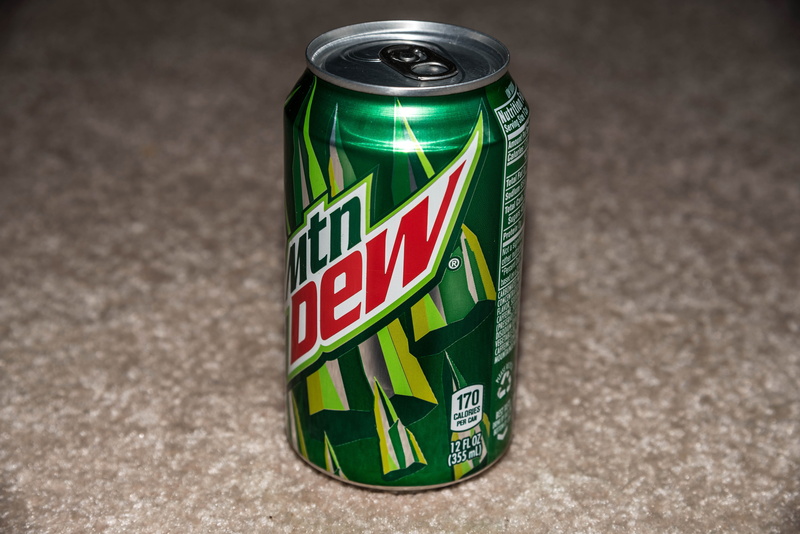beverage, symbol, food, Can, multi colored, green color, sign, street, Mountain Dew, safety, no People, day, editorial, road, western script, text, dew