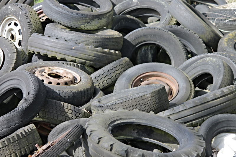 4K, transportation, pollution, industry, profile, deterioration, obsolete, stack, car wheels, waste, recycling, worn, wheels, stock, full frame, metal