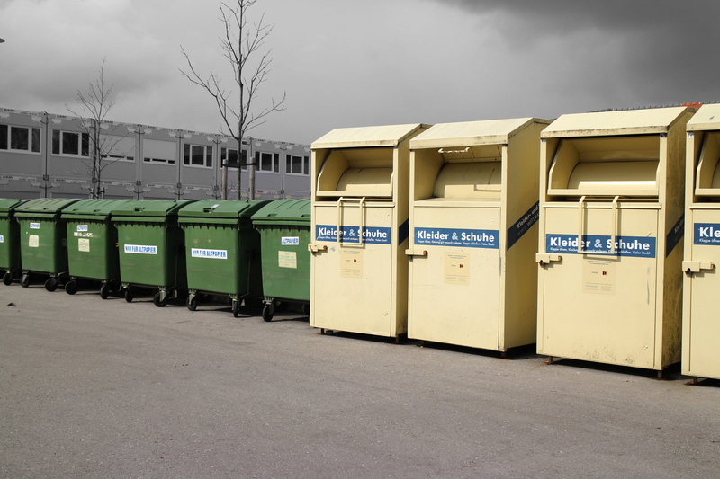 photography, order, daytime, environment, technology, built structure, side by side, nature, waste, building exterior, green, architecture, sky, waste separation