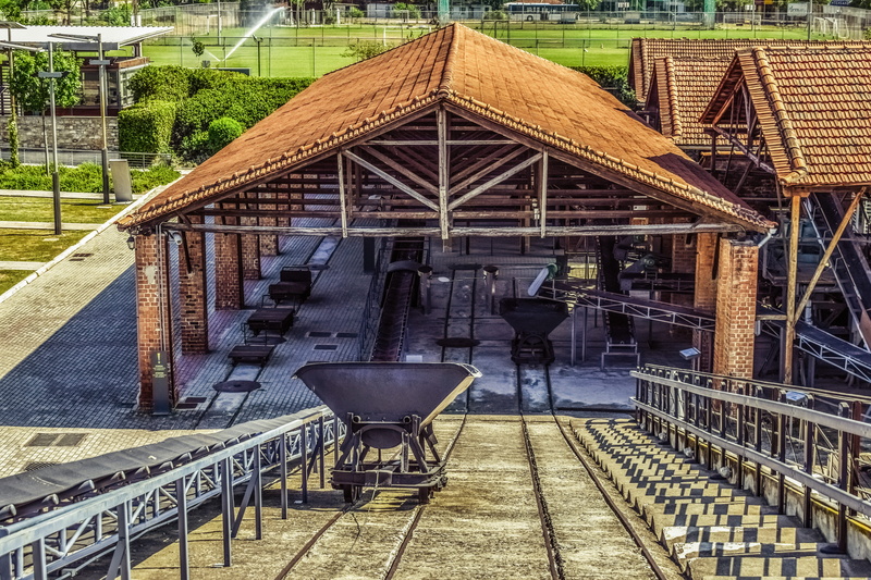 building, wagon, greece, railing, brick factory, volos, built structure, transportation, metal, reuse, nature, outdoors, real people, tsalapatas museum