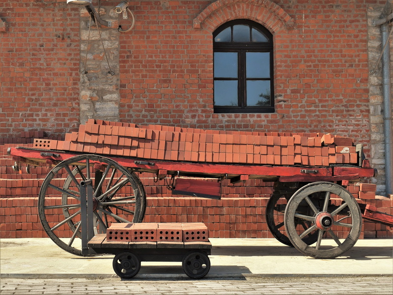 history, building exterior, old factory, window, the past, day, 4K, brick wall, mode of transportation, building, restoration, wall, wall - building feature