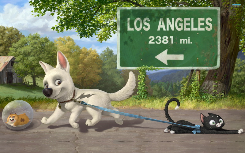volt, disney, still, movie, screenshot, cartoon, cat, mitten, ball, dog, 2K, bolt, hamster