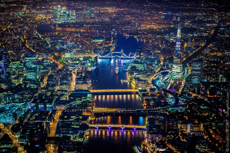 London, 1080P, architecture, building exterior, city, office building exterior, built structure, outdoors, no people, building, night, illuminated, water