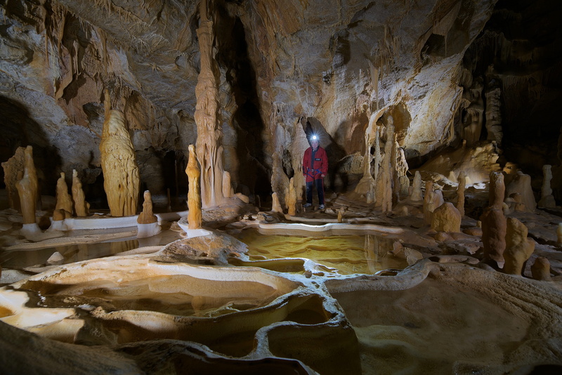 5K, solid, day, gours, indoors, cave, basins, potholing, built structure, travel destinations, geology, concretions, creativity, rock - object, stalactite