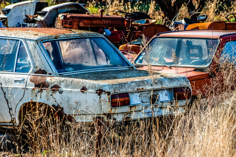 broken, discharge, waste, junkyard, worn, environment, casse auto, decline, abandoned, outdoors, automobile, machine, urbex, wheel, no people, rusty, outdoor