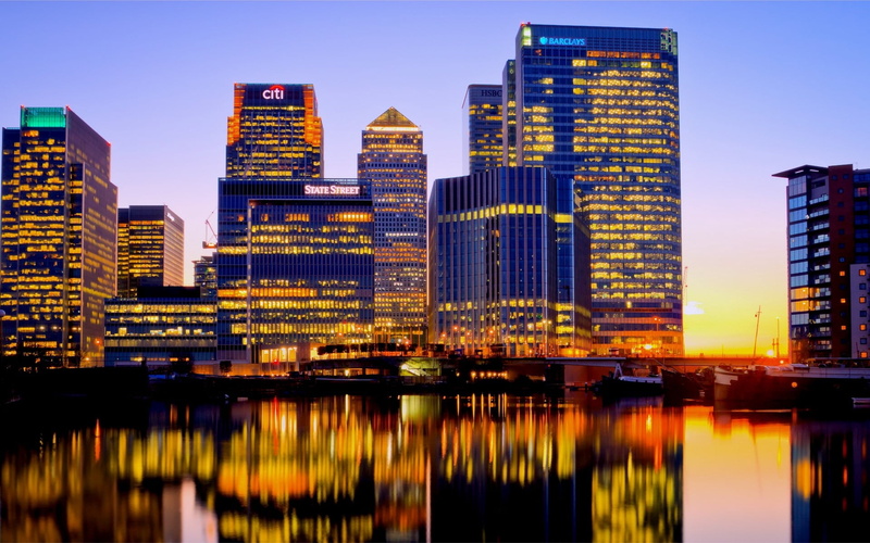 buildings, sunset, finance, travel, lot, skyscraper, outdoors, financial District, business, sky, night, urban Skyline, nature, landscape, office Building