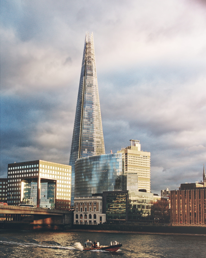 tower, river, sky, office, no people, 4K, travel destinations, tall - high, building, building exterior, city, built structure, cityscape, london, nature