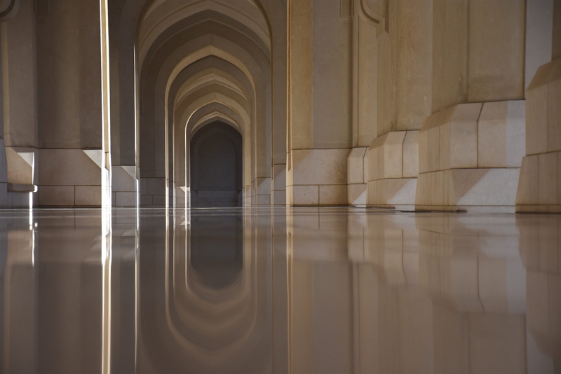 waterfront, colonnade, the harmony, architecture, no people, travel destinations, the cloister, palace of sultan qaboos, peace of mind, the silence, travel