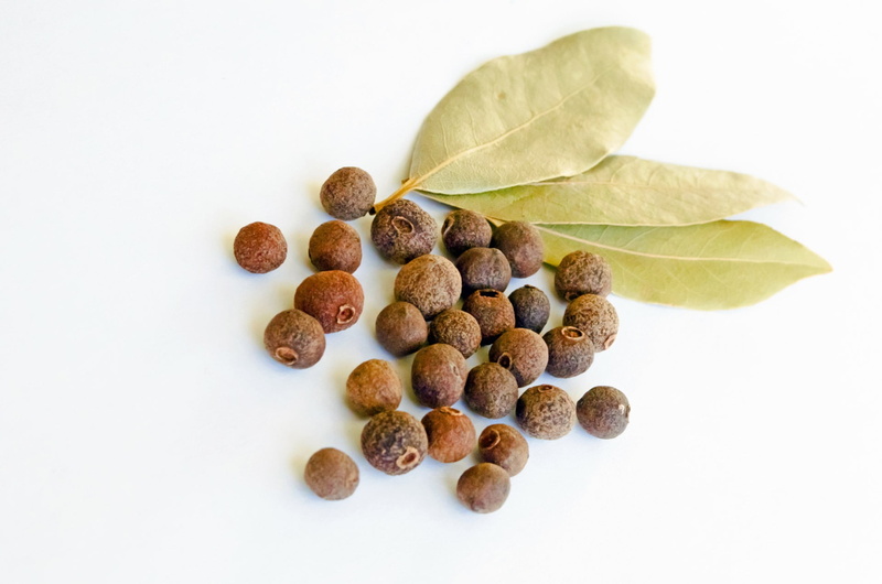 white background, group of objects, bay-leaf, fruit, cooking, nature, green, indoors, newspice, cook, nut - food, group, plant part, raw materials, aromatic