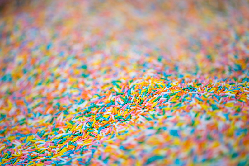 close-up, sprinkle, crinkles, assorted, full frame, still life, sweet, food, no people, 5K, indoors, chaos, candy, celebration, large group of objects