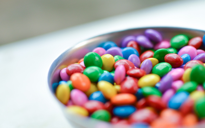 bowl, colourful, 2K, chocolate, sweets, chocolate candy, close, candy