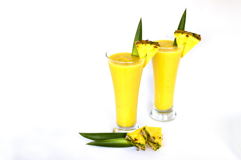 straw, freshness, pineapple, healthy, food and drink, cups, food, 4K, blended drink, household equipment, drinking glass, yellow, drinking straw, alcohol