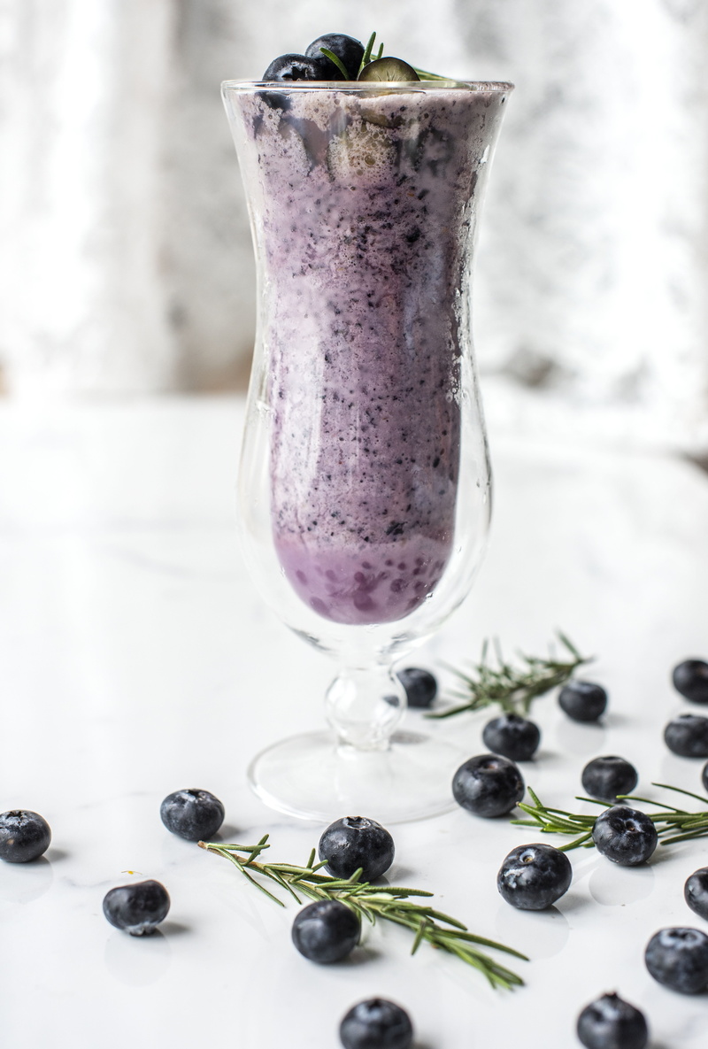 purple, detox, blueberry, antioxidant, still life, mint leaf - culinary, food, healthcare, juice, detoxifying, blueberries, frappe, fruit, cold, glass