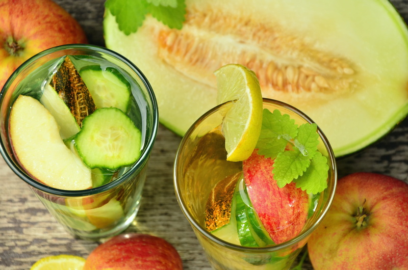 vitamins, citrus fruit, water, clear, smoothie, herb, food and drink, cucumber, cocktail, drinking, garnish, green color, 4K, healthy, sliced, thirst