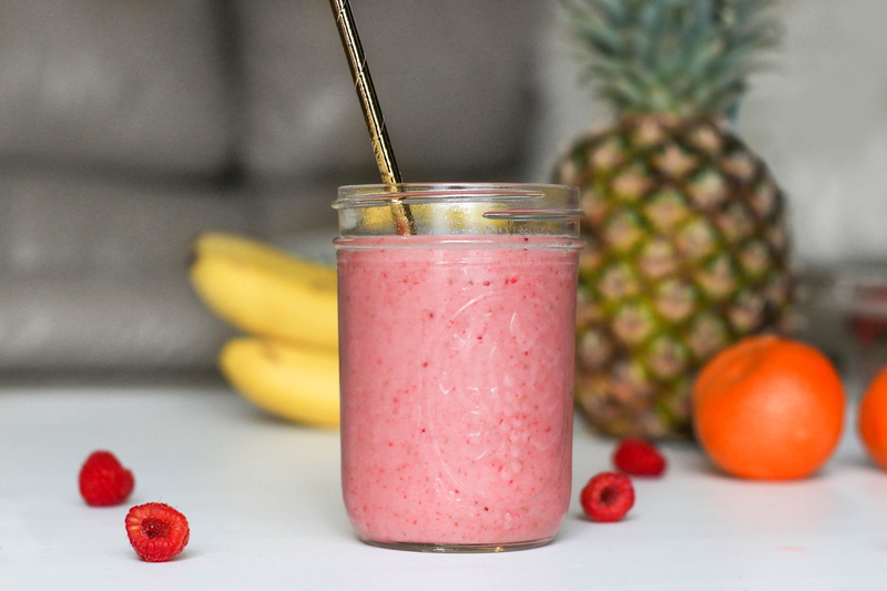 jar, banana, drinking glass, blended drink, indoors, no people, shake, breakfast, strawberry, organic, pink, freshness, drink, clear, vegetarian food, smoothie