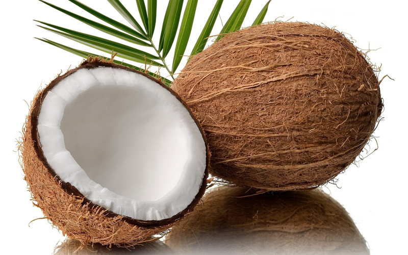 2K, fresh, fruit, exotic, coconut, background