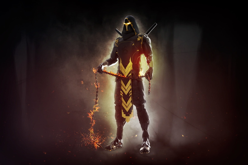 Comic Art, Scorpion, Science Fiction, by Mendez Cakson, Mortal Kombat, Mendez Cakson, Characters, 1080P